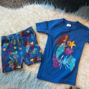 Little Mermaid Hanna Andersson Pjs short sleeve